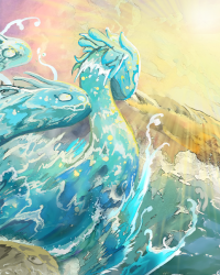River Surges in Sunlight — Sunshine